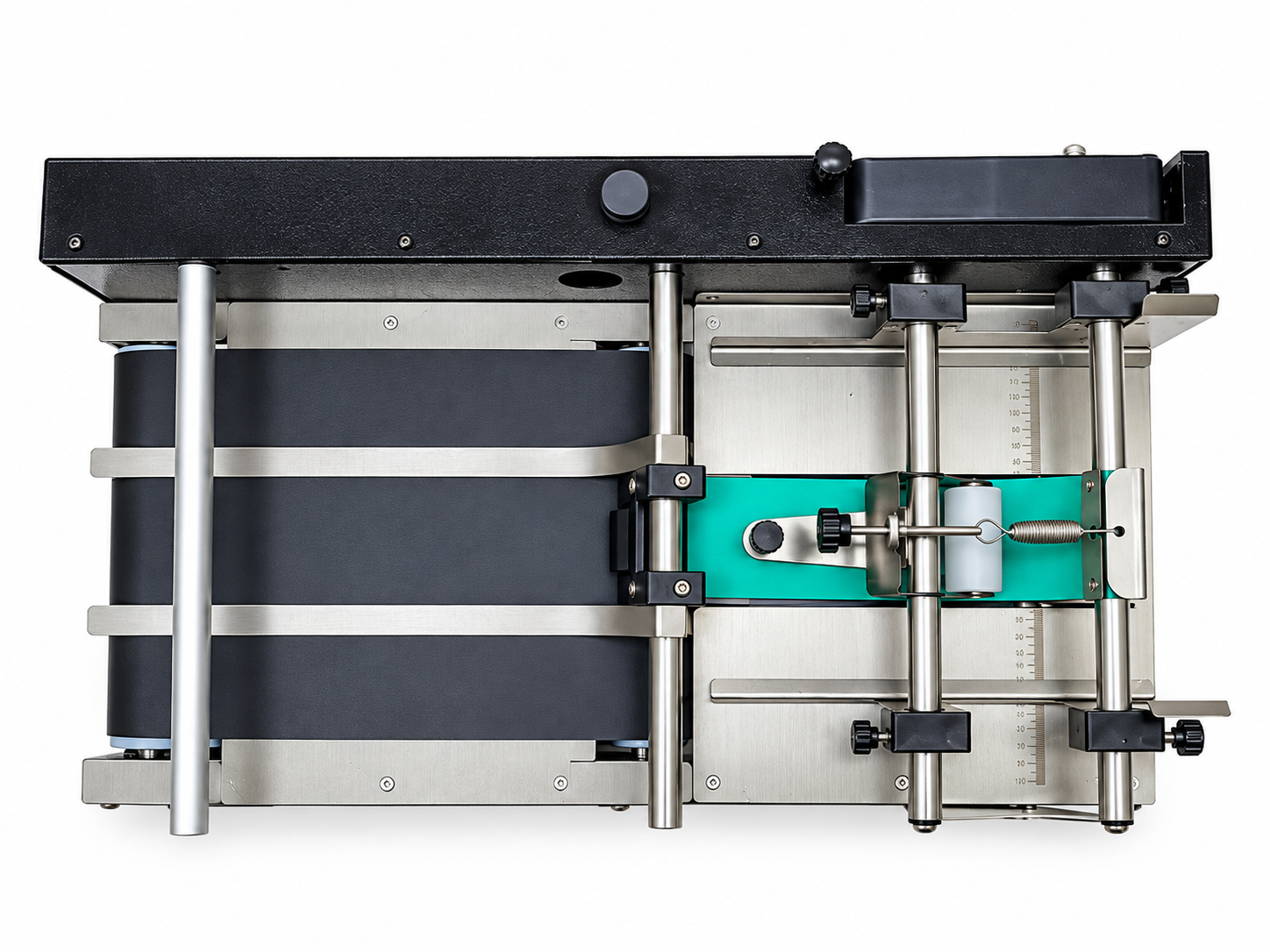 Vista superior de la Codificadora Inkjet Continua compacta para bolsas y empaques